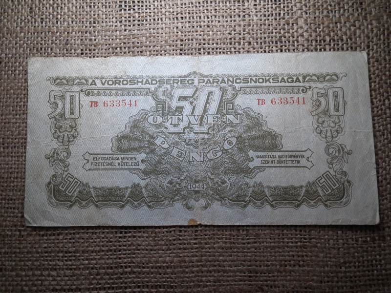 50 pengő 1944 , Vörös Hadsereg