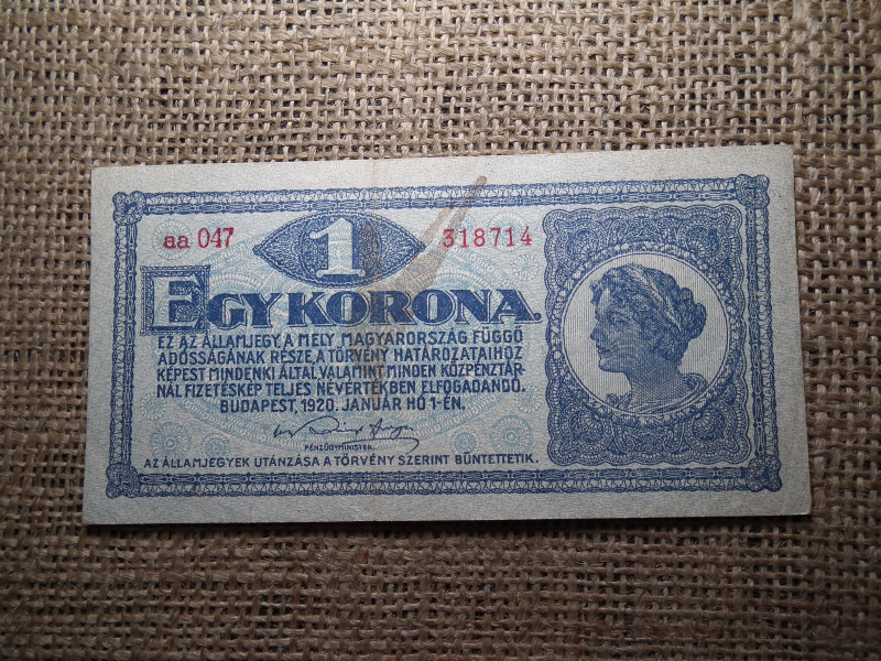 1 korona 1920 