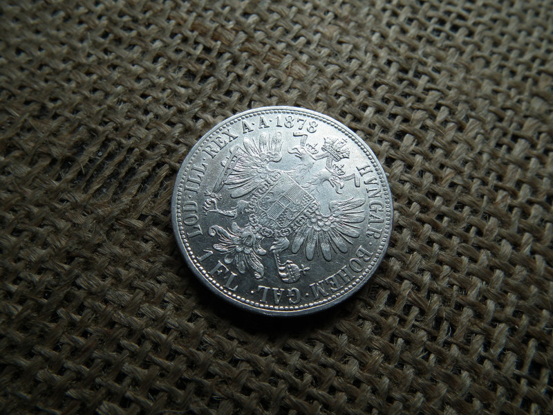 Ferenc József , ezüst 1 florin 1878 
