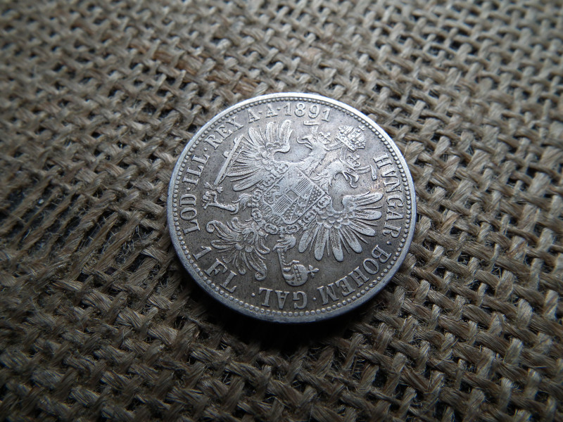 Ferenc József , ezüst 1 florin 1891 