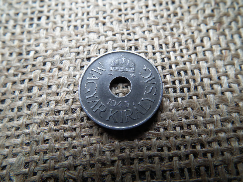 20 fillér 1943 , sherardírozott