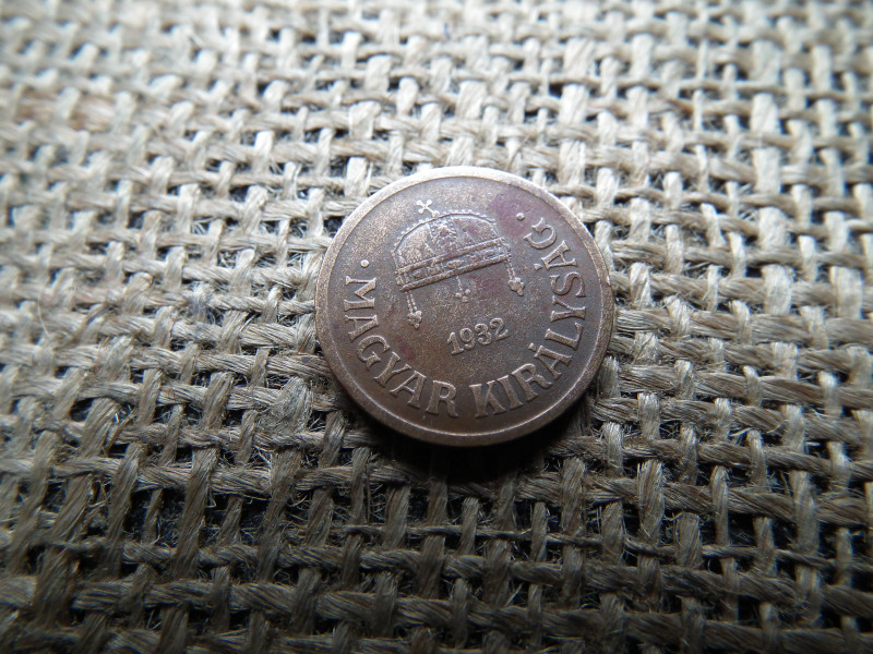 2 fillér 1932 , nagyon szép , ritka 