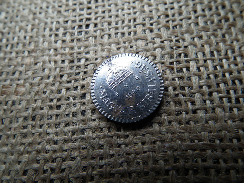 2 fillér 1940 , extra ! Vas , rovátkolt 