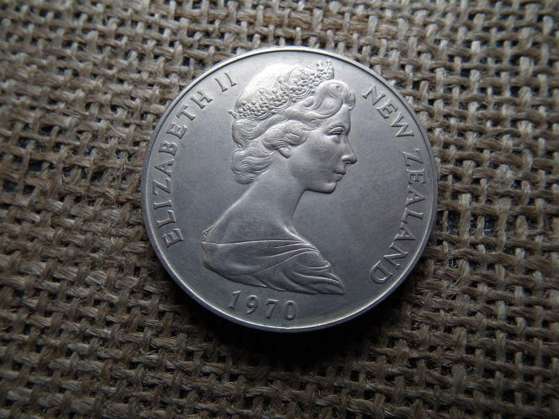 New Zealand 1 dollar 1970 , dollár 