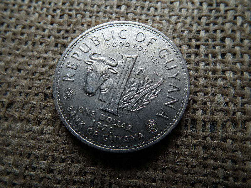 Guyana , 1 dollar 1970 , dollár 