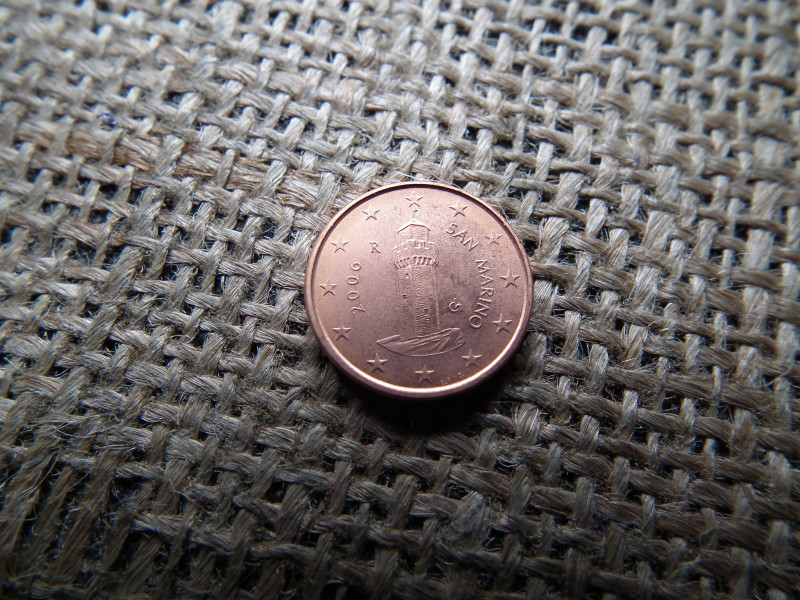 San Marino 1 euró cent 2005 , euro 