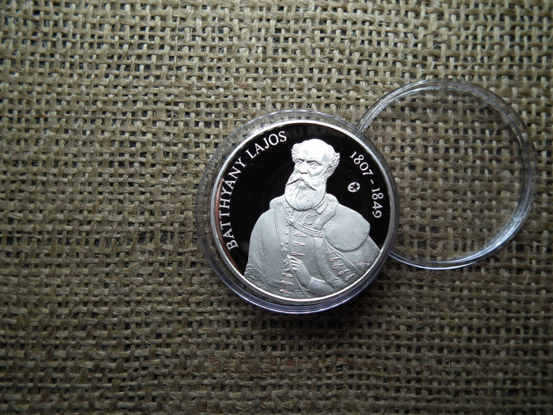 Ezüst 5000 forint 2007 PP , Batthyány Lajos 