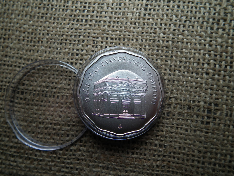 Ezüst 5000 forint 2011 BU , Deák Téri Templom 