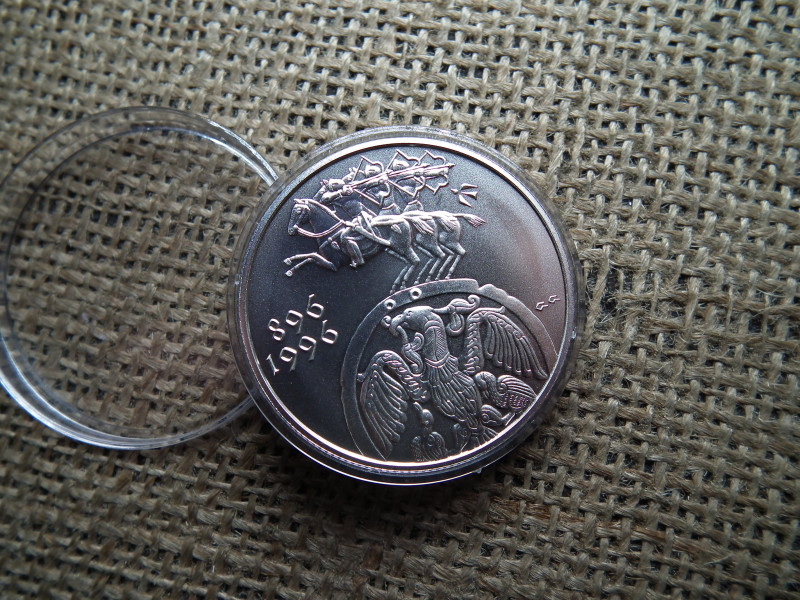 Ezüst 2000 forint 1996 BU , 896 Honfoglalás 