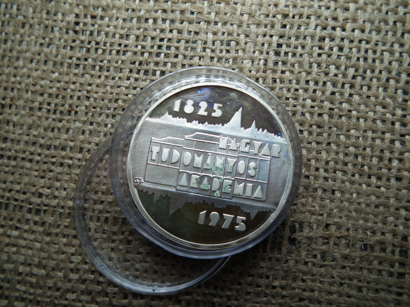 Ezüst 200 forint 1975 , Magyar Tudományos Akadémia ,  PP