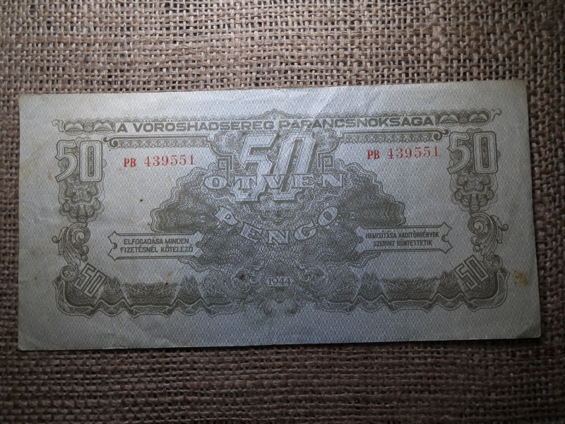 50 pengő 1944 , Vörös Hadsereg