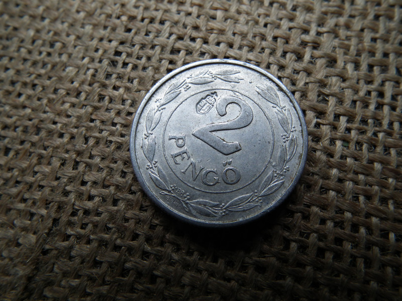 2 pengő 1941 , címer ellenjeggyel , bal oldal 