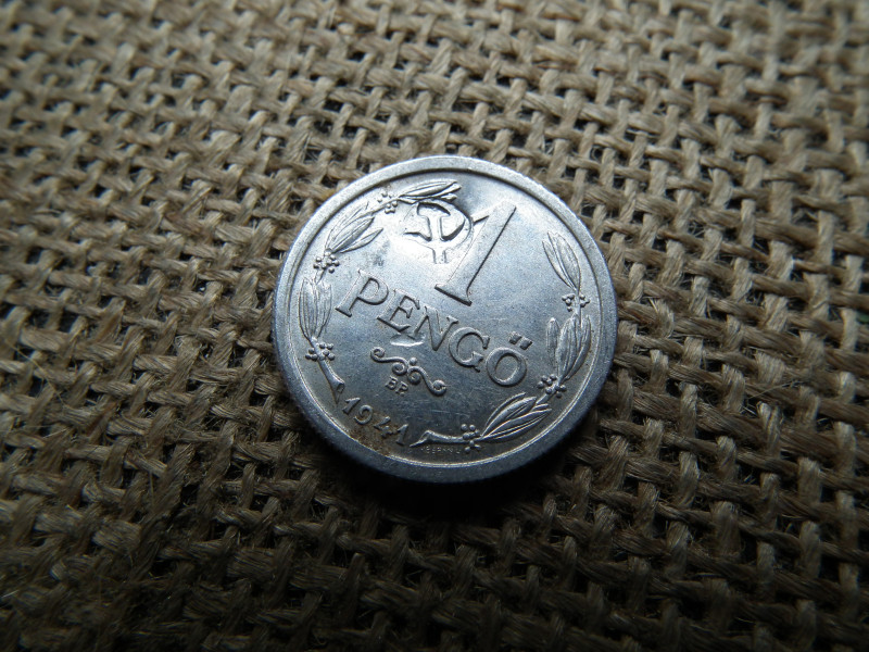 1 pengő 1941 , Sarló kalapács   ellenjeggyel 