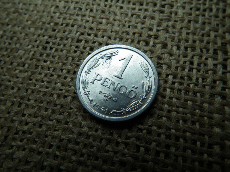 1 pengő 1941 , Magyarország címer    ellenjeggyel 