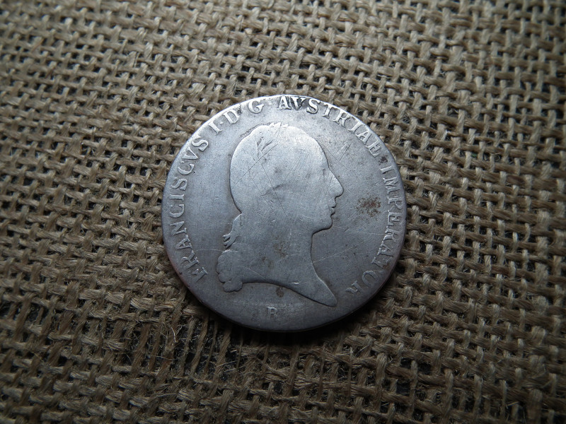 I. Ferenc ezüst tallér 1824 B 