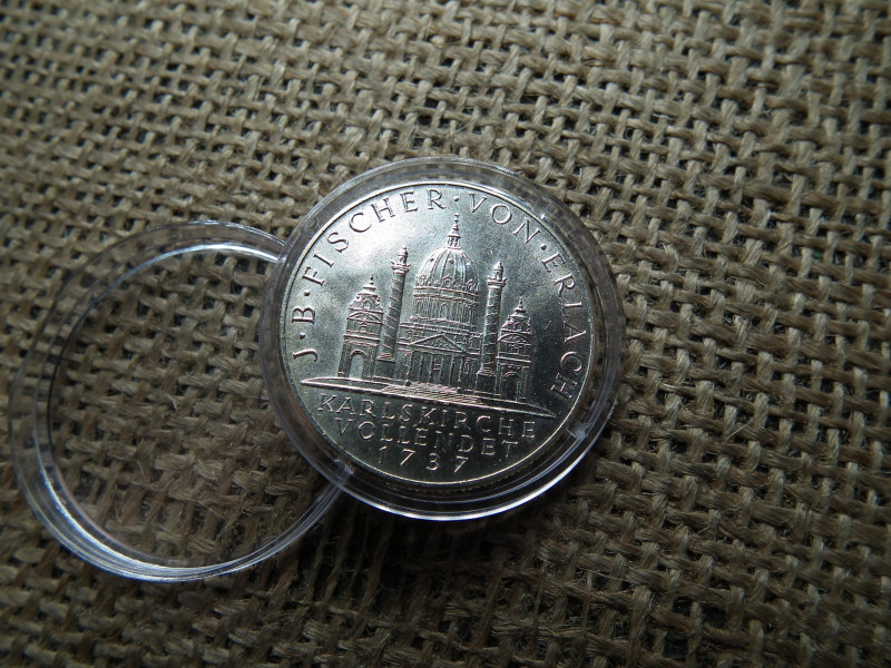 Ausztria , 2 schilling 1937 , St. Karl Church