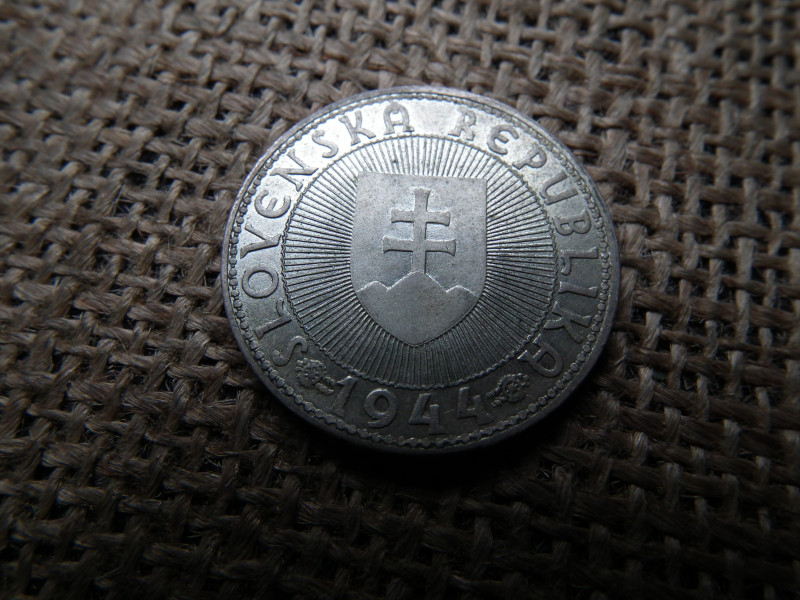 Szlovákia , ezüst 10 korona 1944 