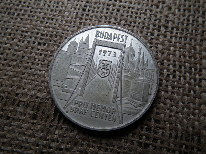BUDAPEST EMLÉKÉREM 1973 , EZÜST ,  PP 