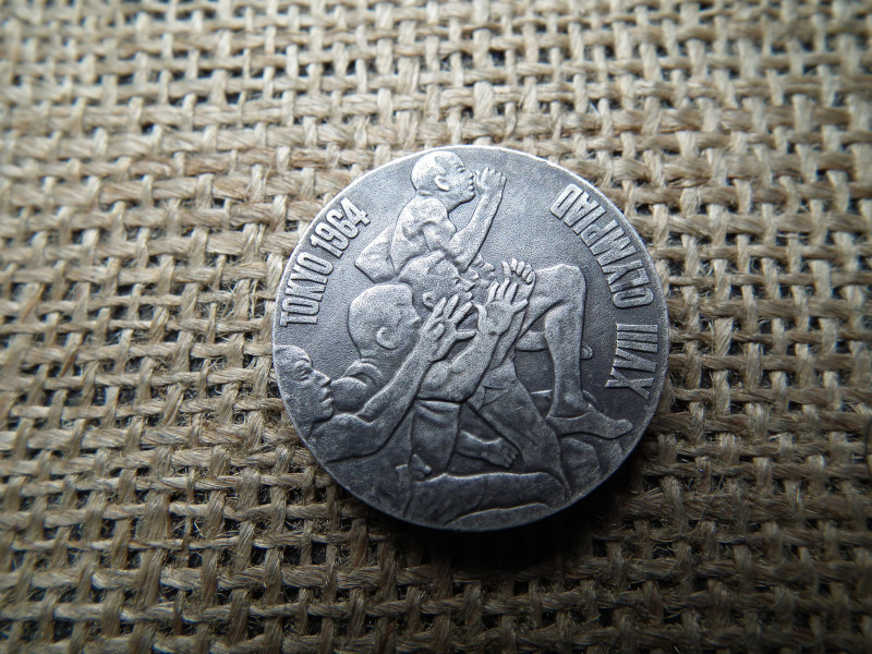 1964 XVIII. tokiói olimpia, 1964 -es olimpia STERLING EZÜSTÉREM , 925/1000 , 18,64g 