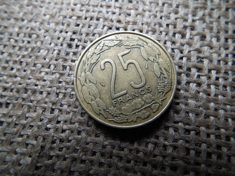 25 Francs 1975 CFA , frank 