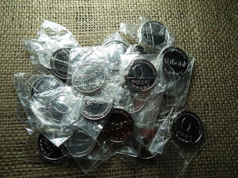 0 forint citi bank , Magyarország 0 Forint Érem / Citybank reklámérme , ár/db 