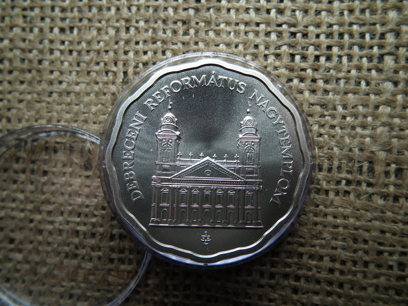Ezüst 5000 forint 2007 BU , Debreceni Református Nagytemplom 