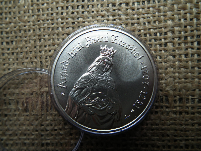 Ezüst 5000 forint 2007 BU , Árpád-házi Szent Erzsébet születésének 800. évfordulójára