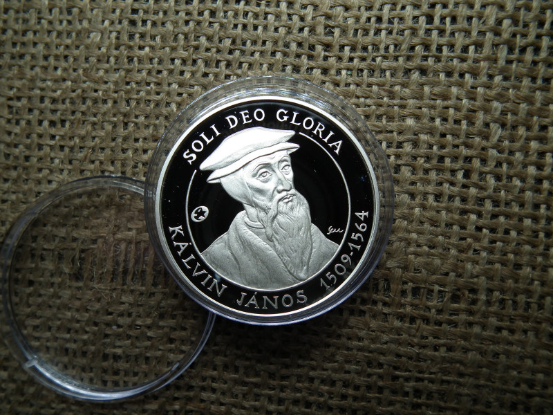 Ezüst 5000 forint 2009 PP , Kálvin János 