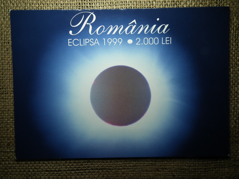 Románia 2000 lei 1999 UNC  , Bemutató szórólapokban (001A sorozat) C1