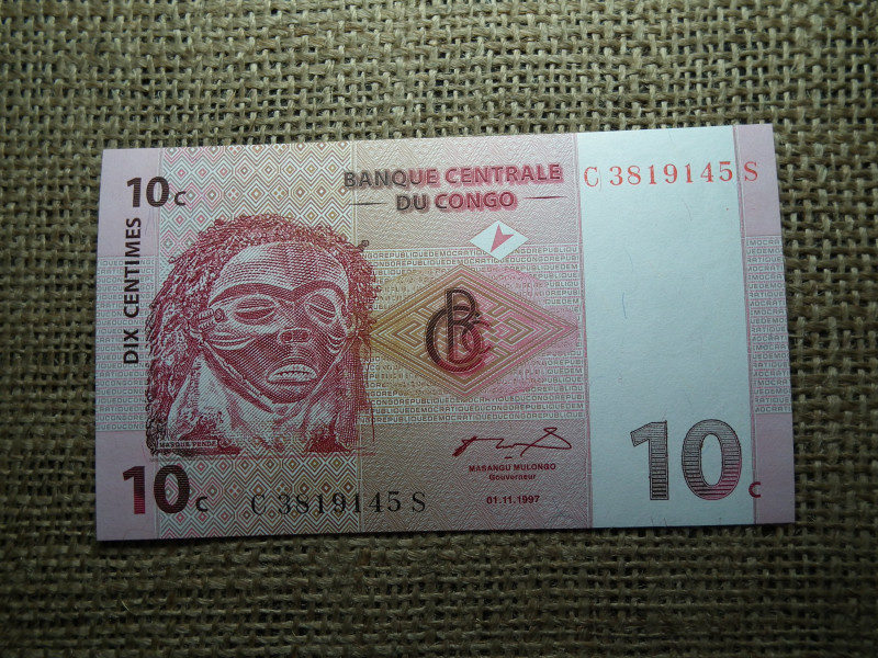 Congo 10 centimes 1997 UNC  , C1