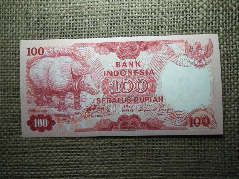 Indonézia 100 rupiah 1977 , UNC , C1