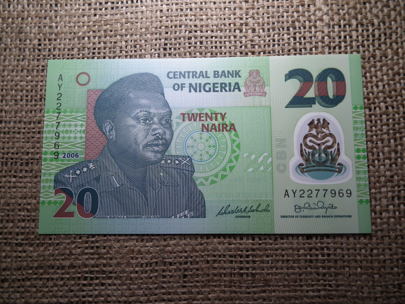 Nigéria 20 naira 2006 UNC , C1