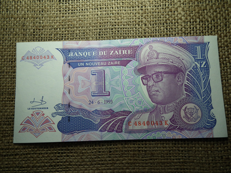 Zaire 1 zaire 1993 UNC , C1