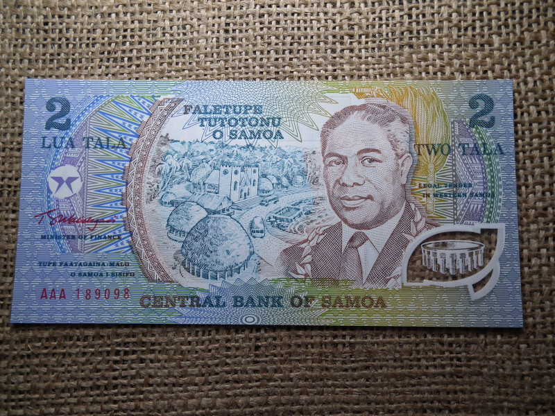 Szamoa 2 tala 1990 AAA , UNC , C1