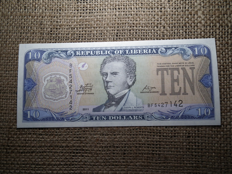 Libéria 10 dollars 2011 , dollár , UNC , C1 