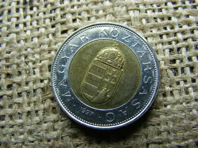 100 forintos érme, 1997, bicolor
