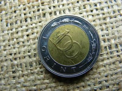100 forintos érme, 2000, bicolor, BU