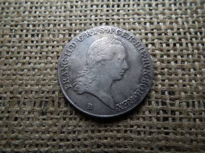 II. Ferenc , ezüst 1/2 tallér 1797 B , Körmöcbánya ! Nem volt füles , sem foglalatban , thaler 
