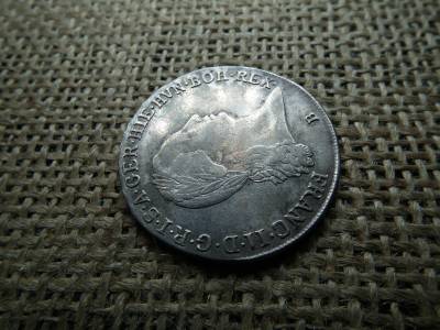 II. Ferenc , ezüst 1/2 tallér 1797 B , Körmöcbánya ! Nem volt füles , sem foglalatban , thaler 