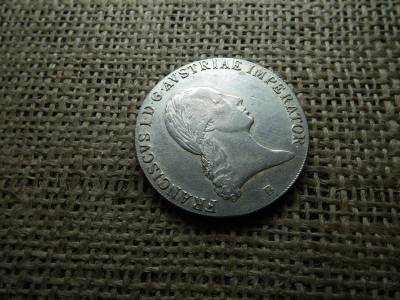 II. Ferenc , ezüst  tallér 1824  B , Körmöcbánya ! Nem volt füles , sem foglalatban , thaler 