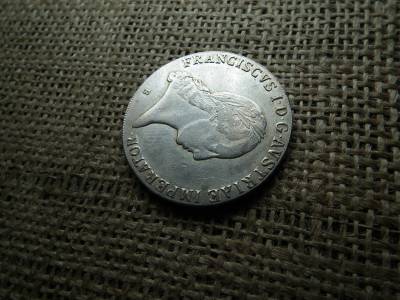 II. Ferenc , ezüst  tallér 1824  B , Körmöcbánya ! Nem volt füles , sem foglalatban , thaler 