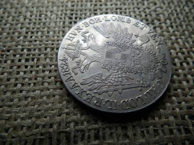 II. Ferenc , ezüst  tallér 1824  B , Körmöcbánya ! Nem volt füles , sem foglalatban , thaler 