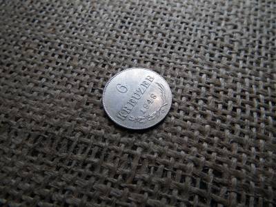Ezüst 6 krajcár 1848 C 