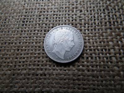 Ferenc József , ezüst 1/4 Florin 1864 A , Bécs