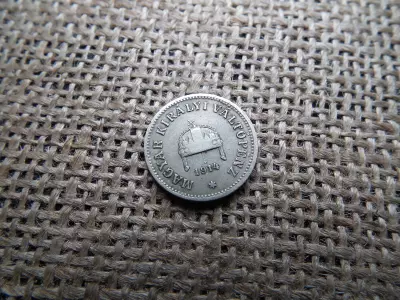 10 fillér 1914 KB , Alpakka , RR ! Nagyon ritka ! 