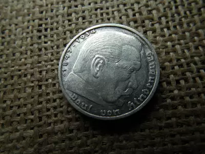Birodalmi  ezüst 5 márka 1937 G