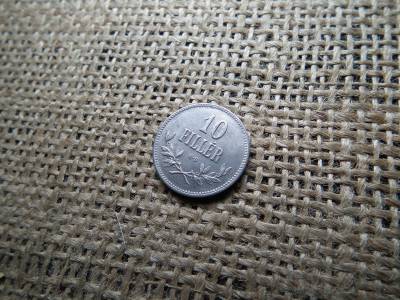 10 fillér 1915 KB , gyönyörű vas ! Így ritka 