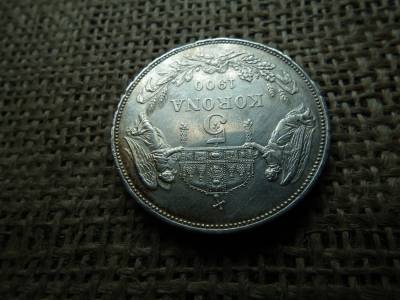 Ferenc József , ezüst 5 korona 1900 KB , Körmöcbánya , kis peremhibák , extra , így ritka 