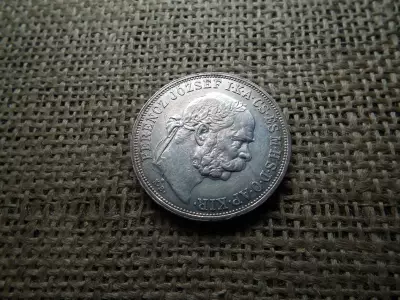 Ferenc József , ezüst 5 korona 1909 KB , Körmöcbánya , extra , így ritka 