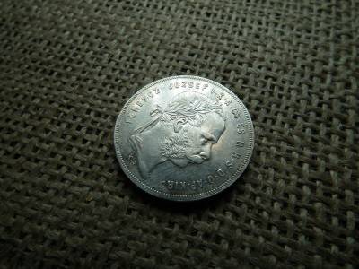 Ferenc József , ezüst 1 forint 1877 KB , Körmöcbánya 